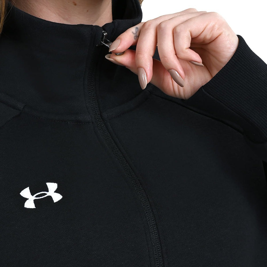 Under Armour Fleece Rival Hoodie — Preto/Branco - BLKWHT