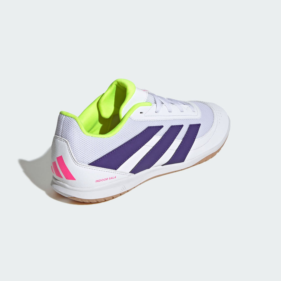Chuteira Adidas Predator Club Sala Futsal Id3790 — Neon Branco Roxo