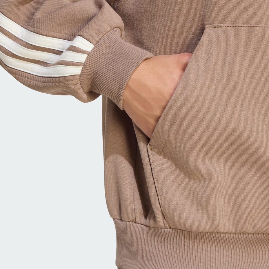 Adidas Casaco M Ak 3s Oh Hd — Marrom/Branco - .