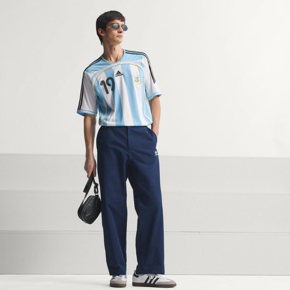 Adidas Camisa Argentina I 06 — Branco/Azul - .