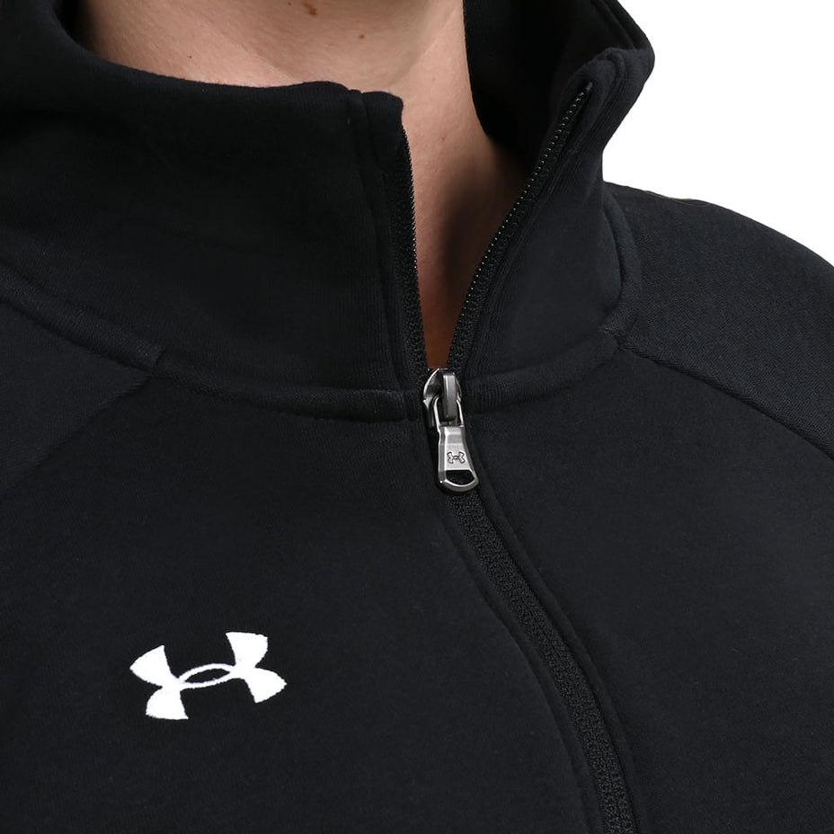 Under Armour Fleece Rival Hoodie — Preto/Branco - BLKWHT
