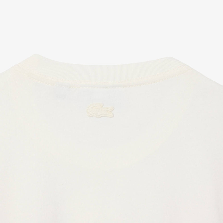 Lacoste Camiseta Classics Fit Grafica — Off White - 70V