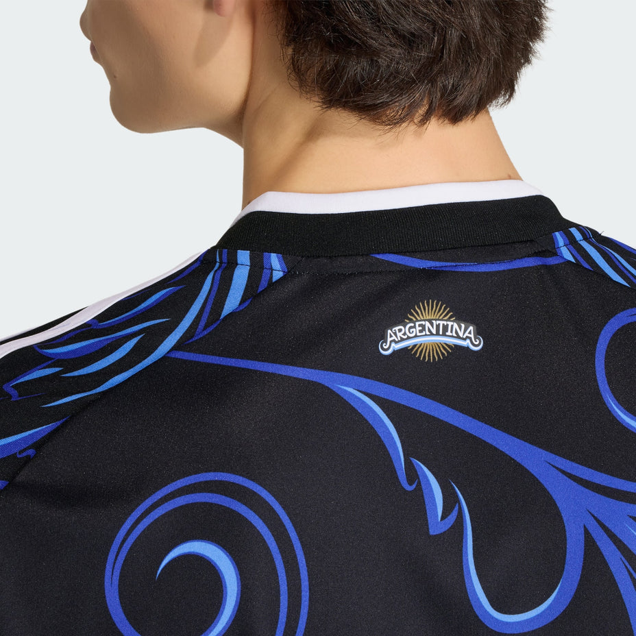 Adidas Camisa Argentina Ii — Preto - .