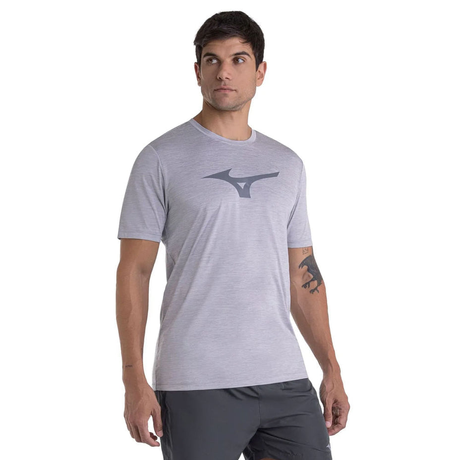 Mizuno Camiseta T-Shirt Miz Spark Mescla — Cinza/Mescla - MCZ26C