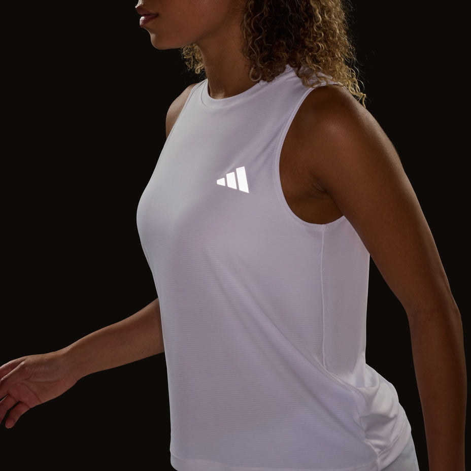 Adidas Regata Run Ess Tank W — Branco - .