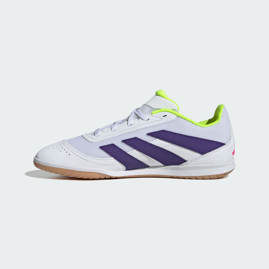 Chuteira Adidas Predator Club Sala Futsal Id3790 — Neon Branco Roxo