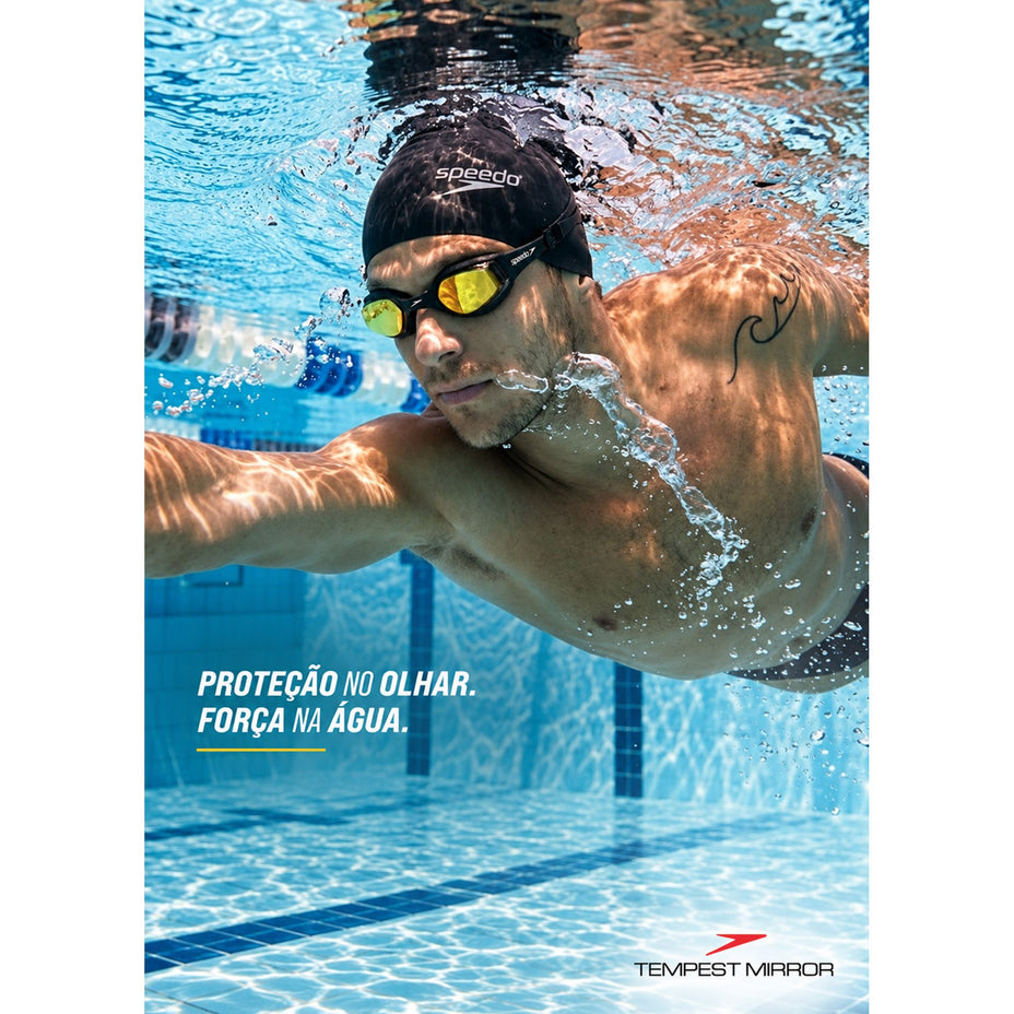 Speedo Oculos Tempest Mirror — Preto Espelhado - 180829