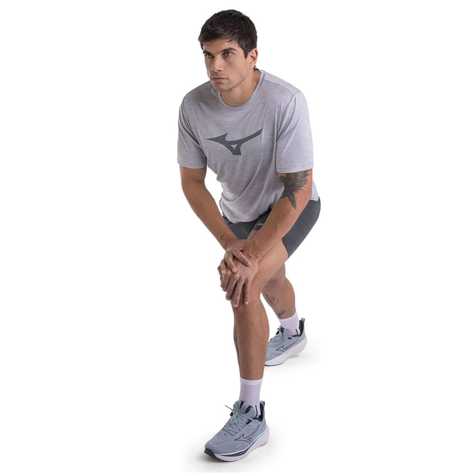 Mizuno Camiseta T-Shirt Miz Spark Mescla — Cinza/Mescla - MCZ26C