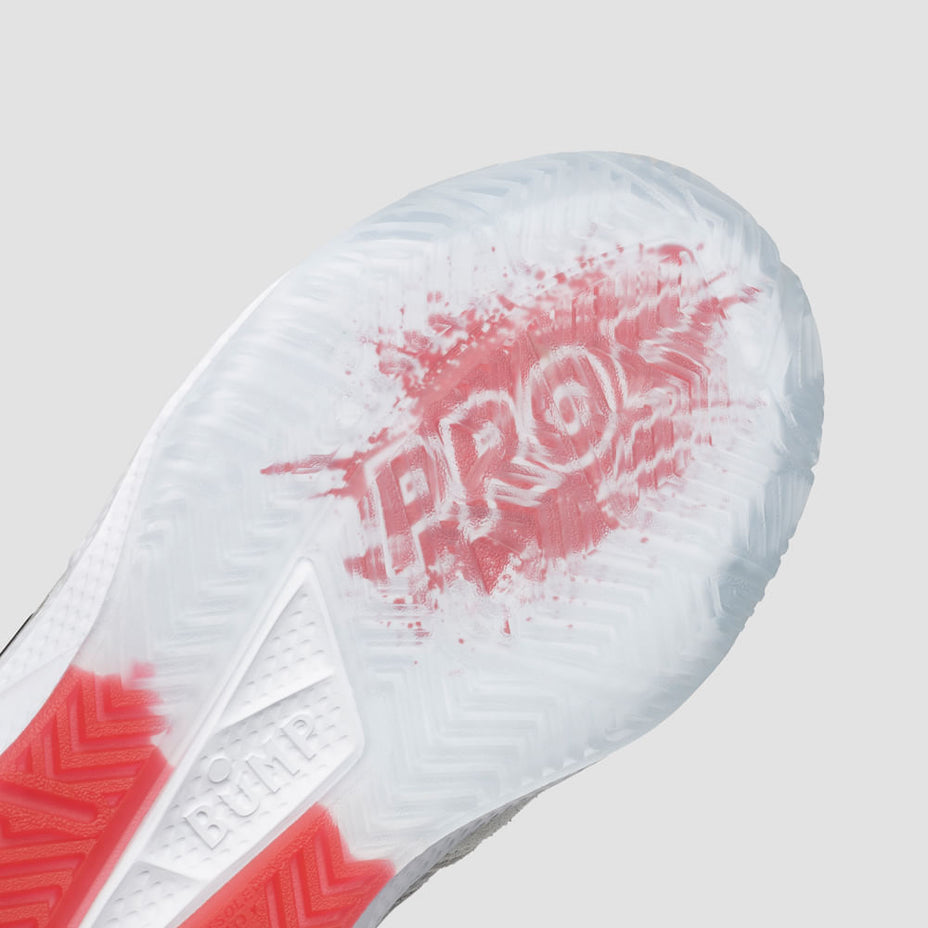 Umbro Chuteira Futsal Pro 5 Bump Shark — Branco/Grafite/Vermelho - 284
