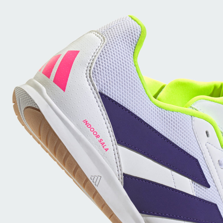 Chuteira Adidas Predator Club Sala Futsal Id3790 — Neon Branco Roxo