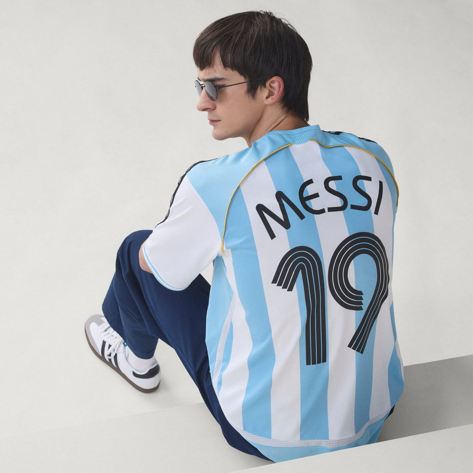 Adidas Camisa Argentina I 06 — Branco/Azul - .