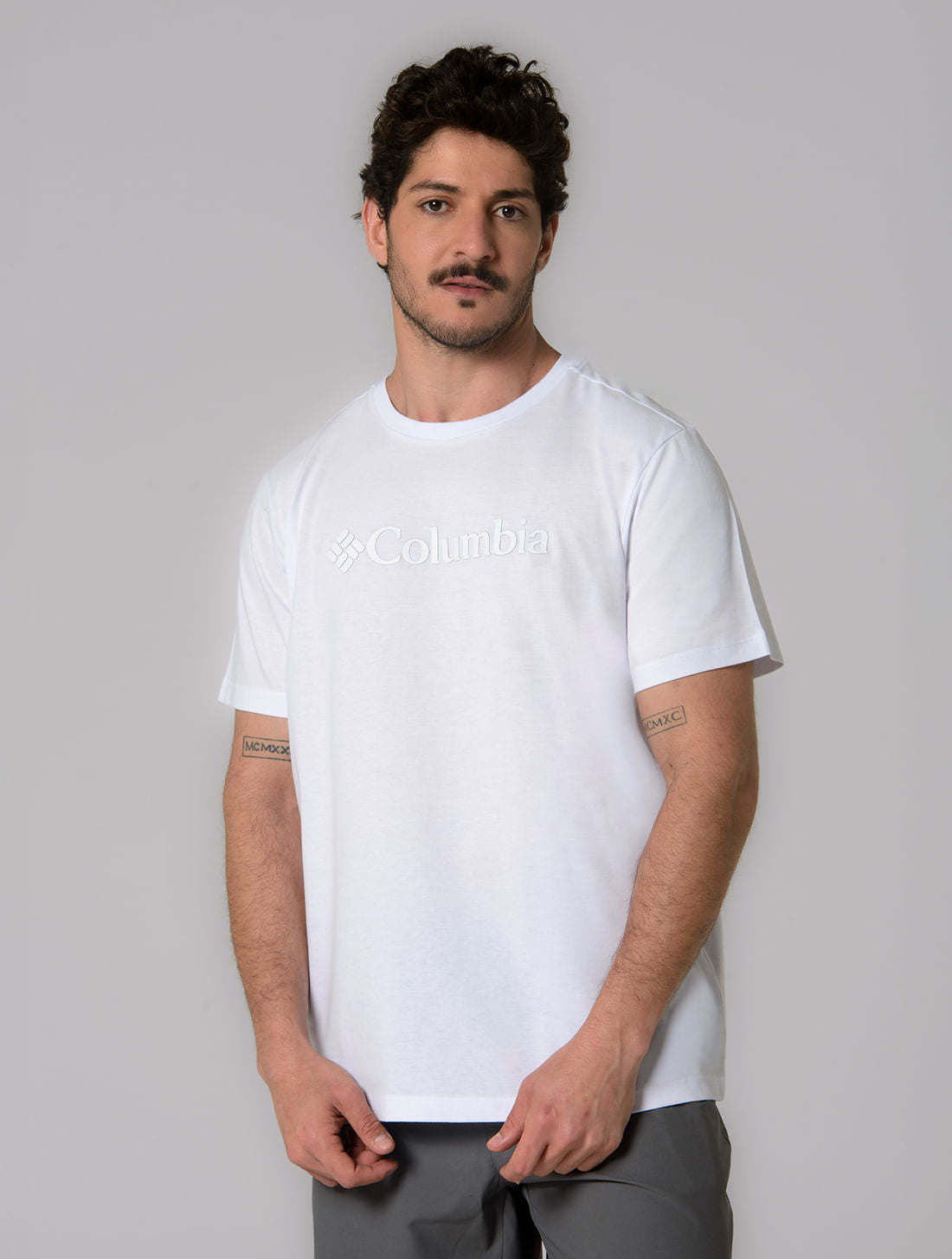 Camiseta Columbia Basic Logo Ii Branded Shadow 321015 — Branco
