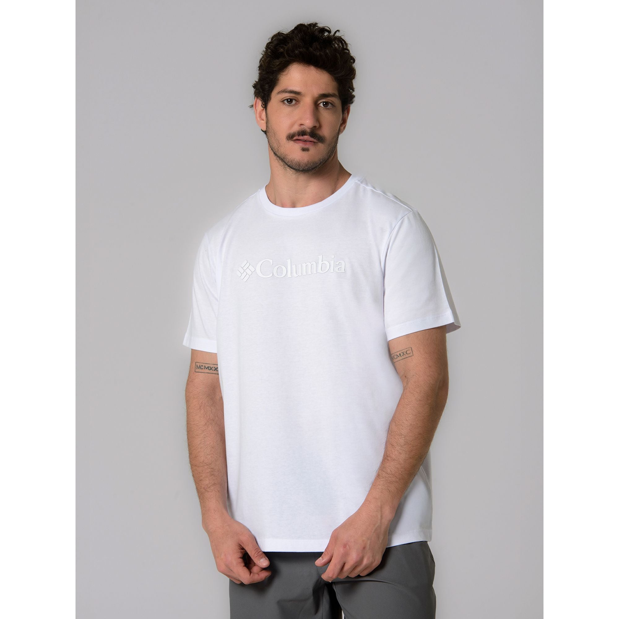 Camiseta Columbia Basic Logo Ii Branded Shadow 321015 — Branco
