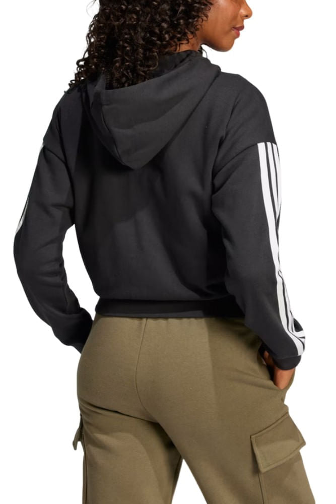 Jaqueta Adidas Essentials Três Listras Com Capuz Je0052
