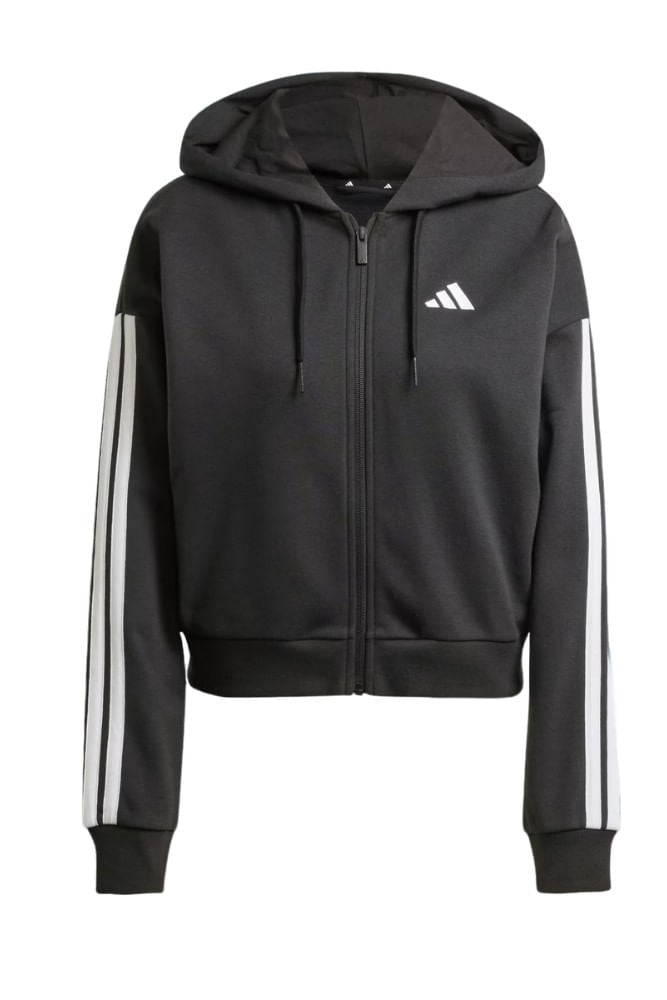 Jaqueta Adidas Essentials Três Listras Com Capuz Je0052