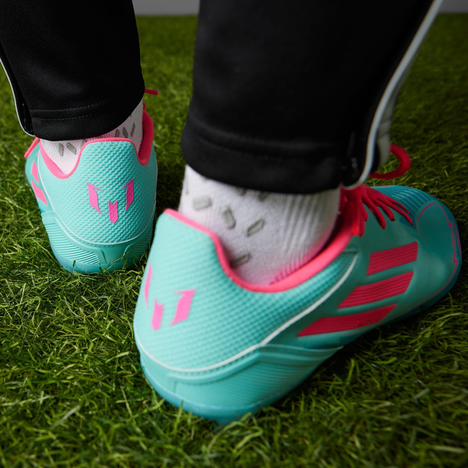 Chuteira Adidas F50 League Messi Firm/Multi Ground Ih0928 — Azul/Rosa