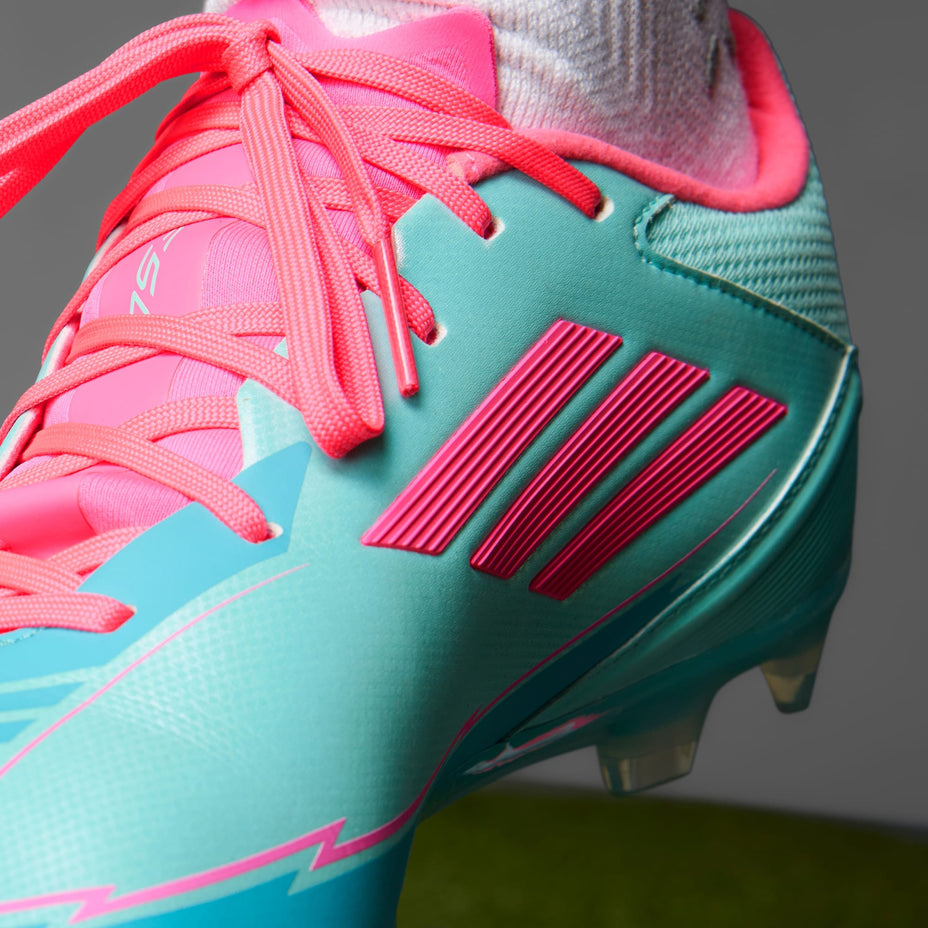 Chuteira Adidas F50 League Messi Firm/Multi Ground Ih0928 — Azul/Rosa