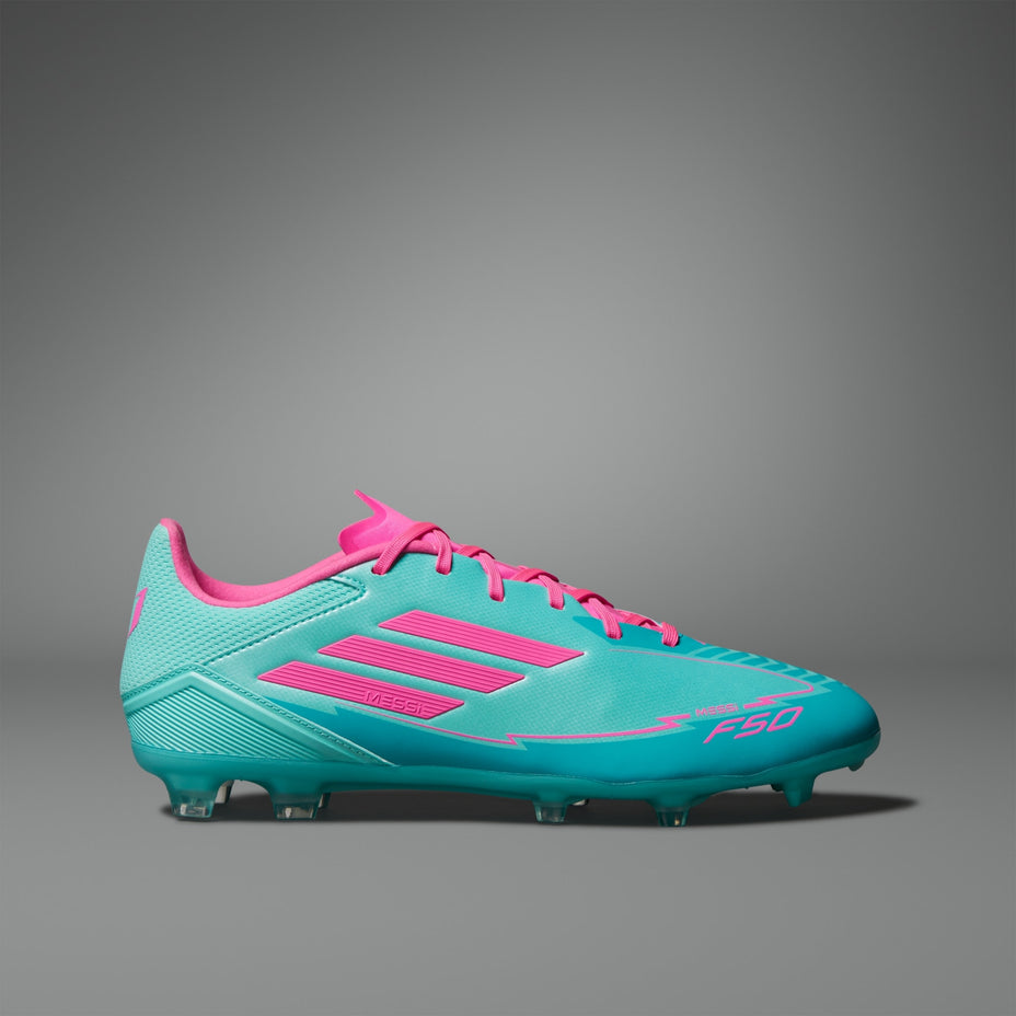 Chuteira Adidas F50 League Messi Firm/Multi Ground Ih0928 — Azul/Rosa