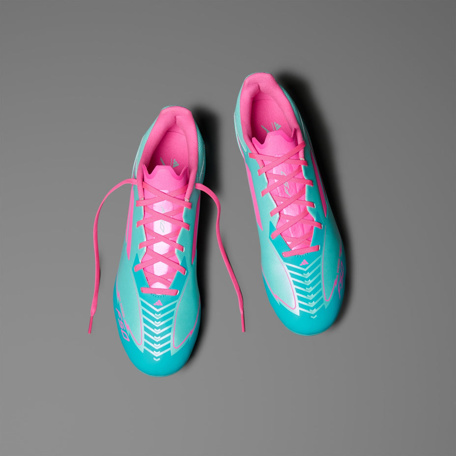 Chuteira Adidas F50 League Messi Firm/Multi Ground Ih0928 — Azul/Rosa