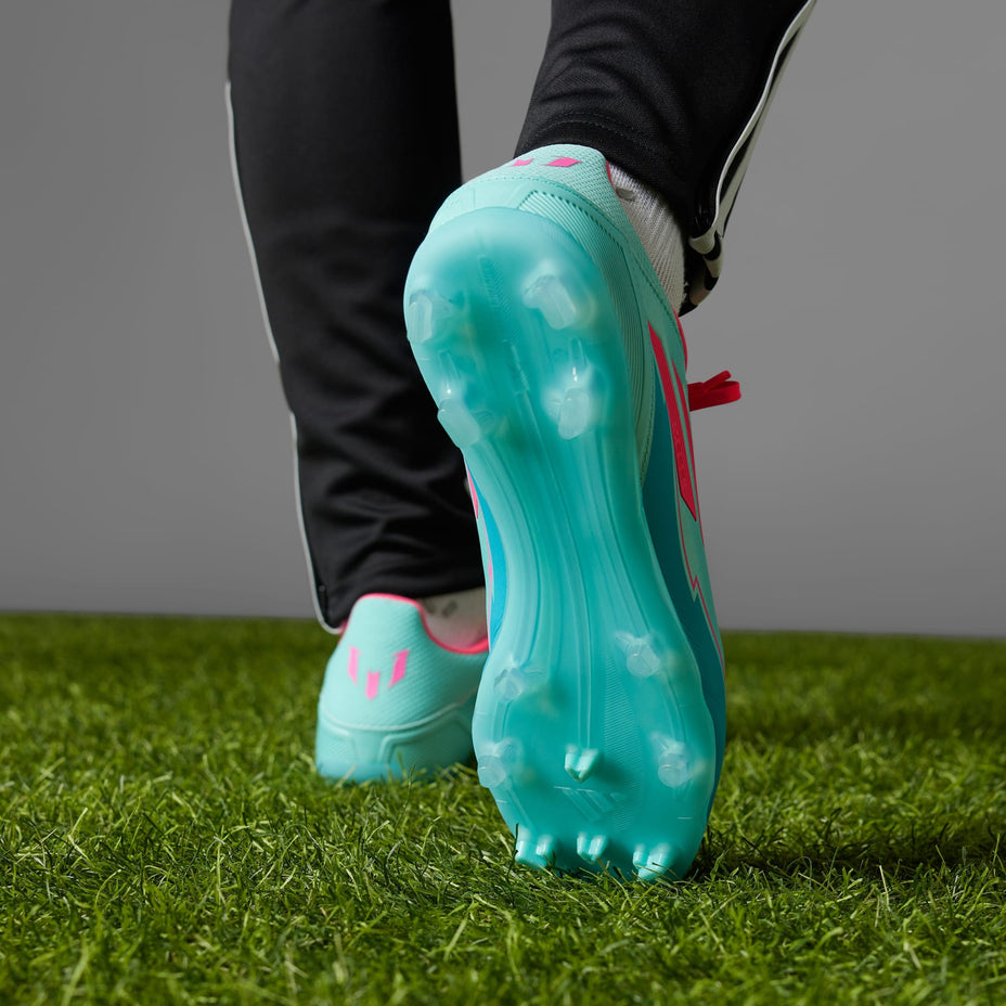 Chuteira Adidas F50 League Messi Firm/Multi Ground Ih0928 — Azul/Rosa