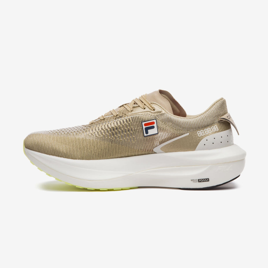 Fila Tenis Racer Carbon 3 Tri Fem. — Dourado/Preto/Limao