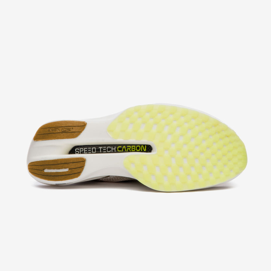 Fila Tenis Racer Carbon 3 Tri Fem. — Dourado/Preto/Limao