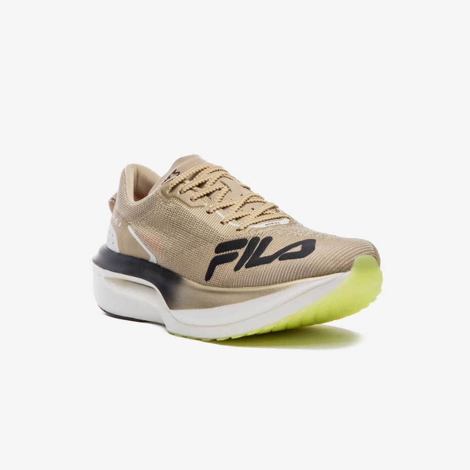 Fila Tenis Racer Carbon 3 Tri Fem. — Dourado/Preto/Limao