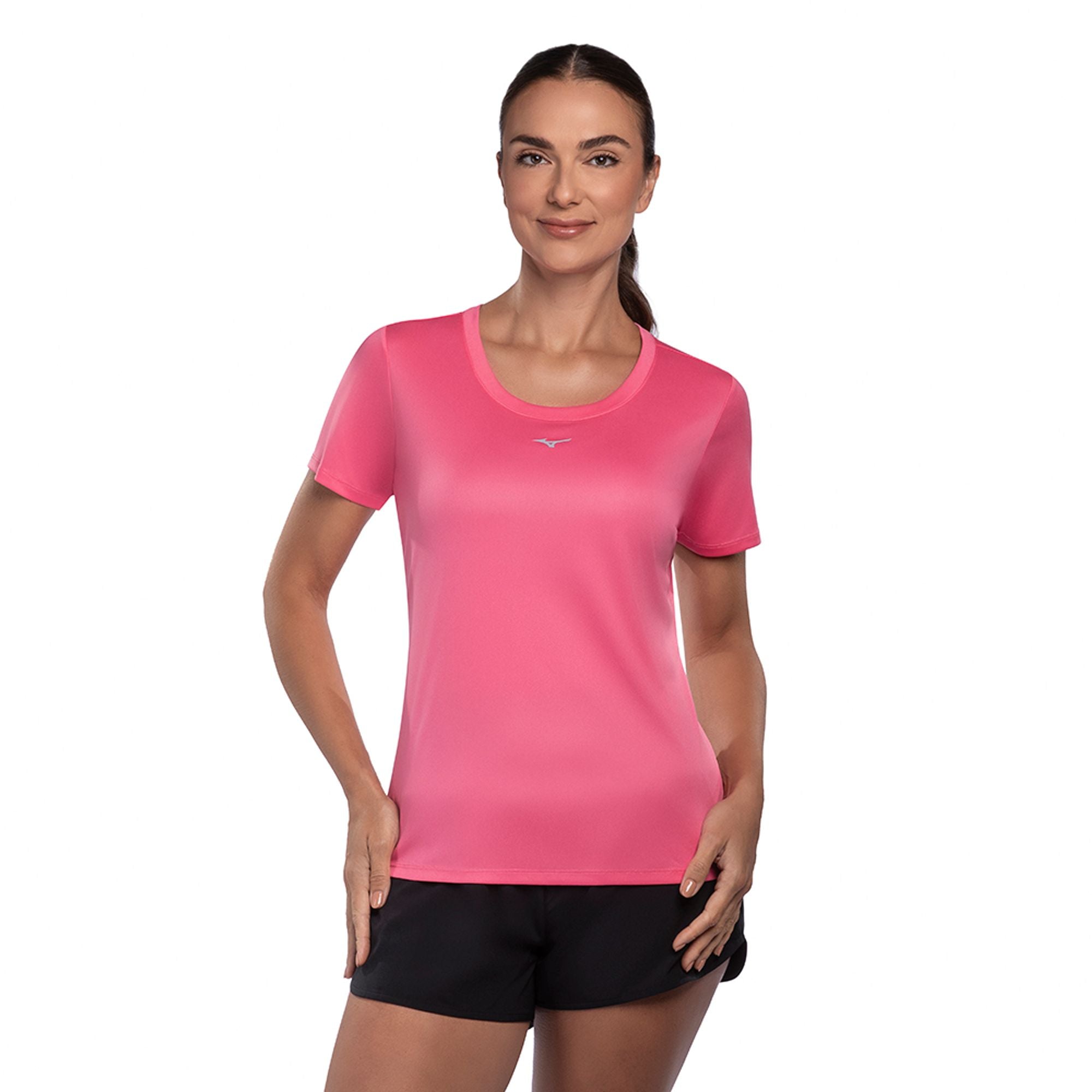 Camiseta Mizuno Run Spark Mifar4692 — Coral/Rose