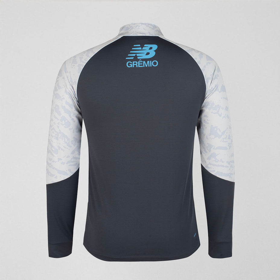 Blusa New Balance Grêmio Ml 1/2 Zíper 2026 Treino Mt831881