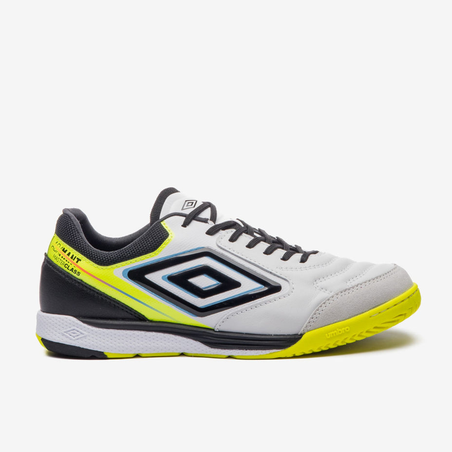 Chuteira Umbro Futsal Adamant Master Class Pro Bump U03fb00291 — Branco Preto Limao