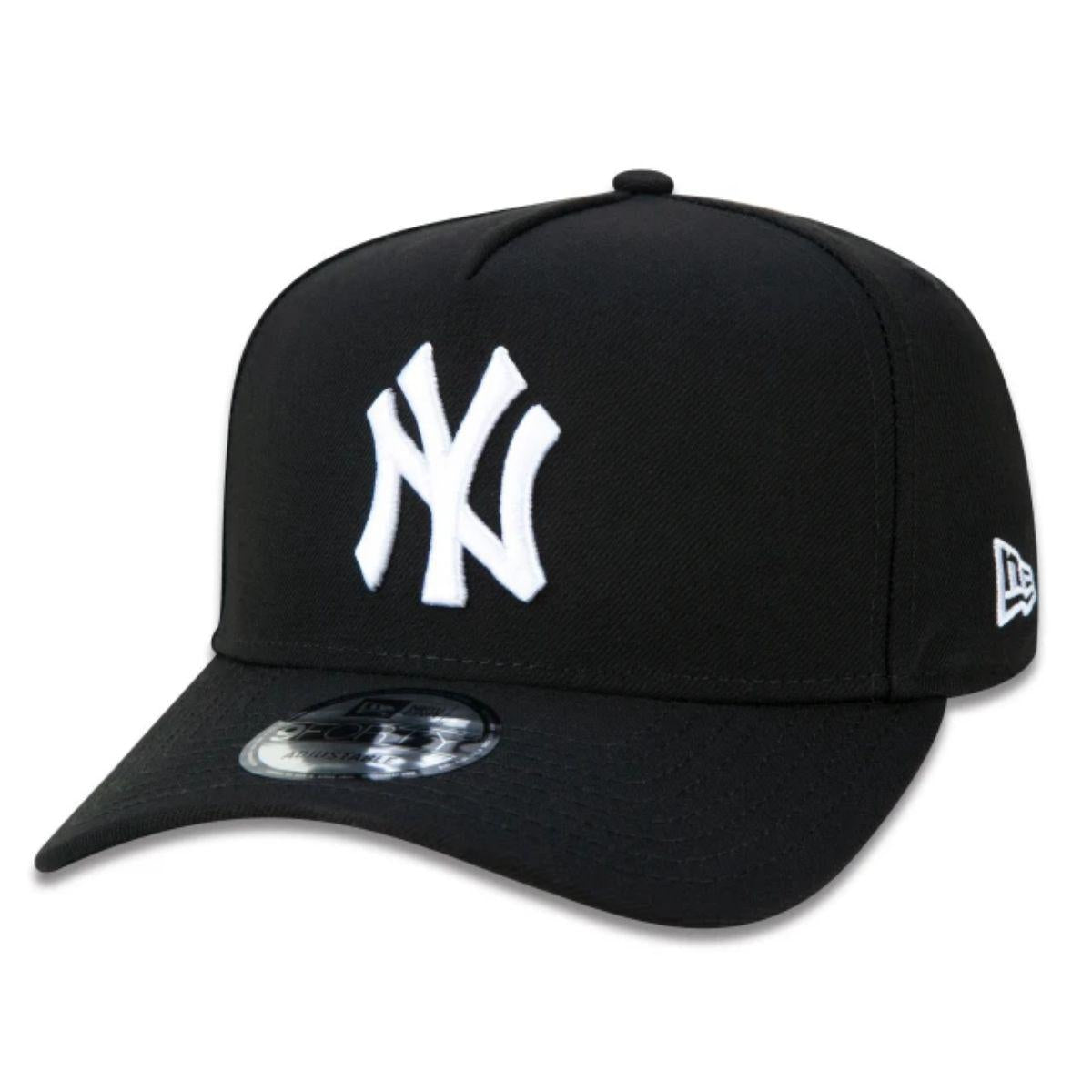 Boné New Era 9forty A-Frame Snapback Mlb New York Yankees Preto Mbi22bon119 — Preto