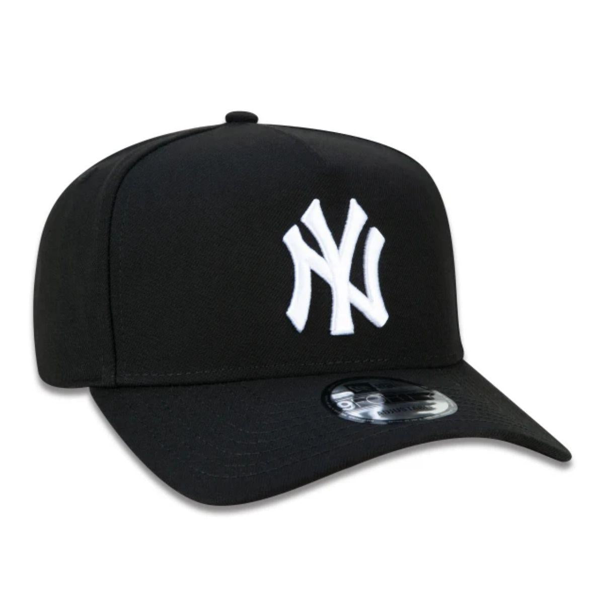Boné New Era 9forty A-Frame Snapback Mlb New York Yankees Preto Mbi22bon119 — Preto