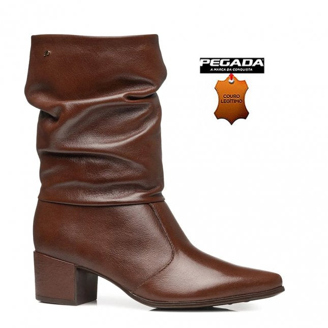 Bota Pegada Em Couro 280901