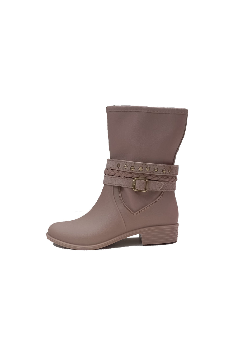 Bota Pegada Feminina Cano Curto Em Couro 280503