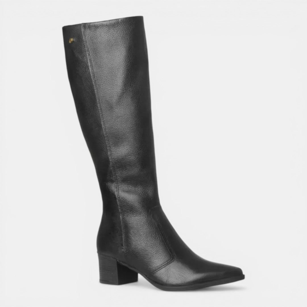 Bota Pegada Montaria Cano Longo Em Couro 280561