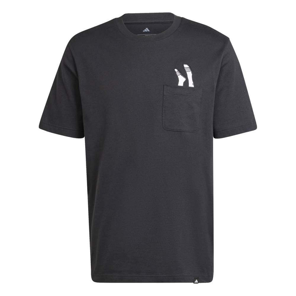 Camiseta Adidas Estampada Lounge Slides Com Bolso Jc5283