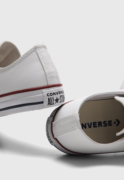 Tênis Converse Chuck Taylor All Star Cano Baixo Branco Ct0001