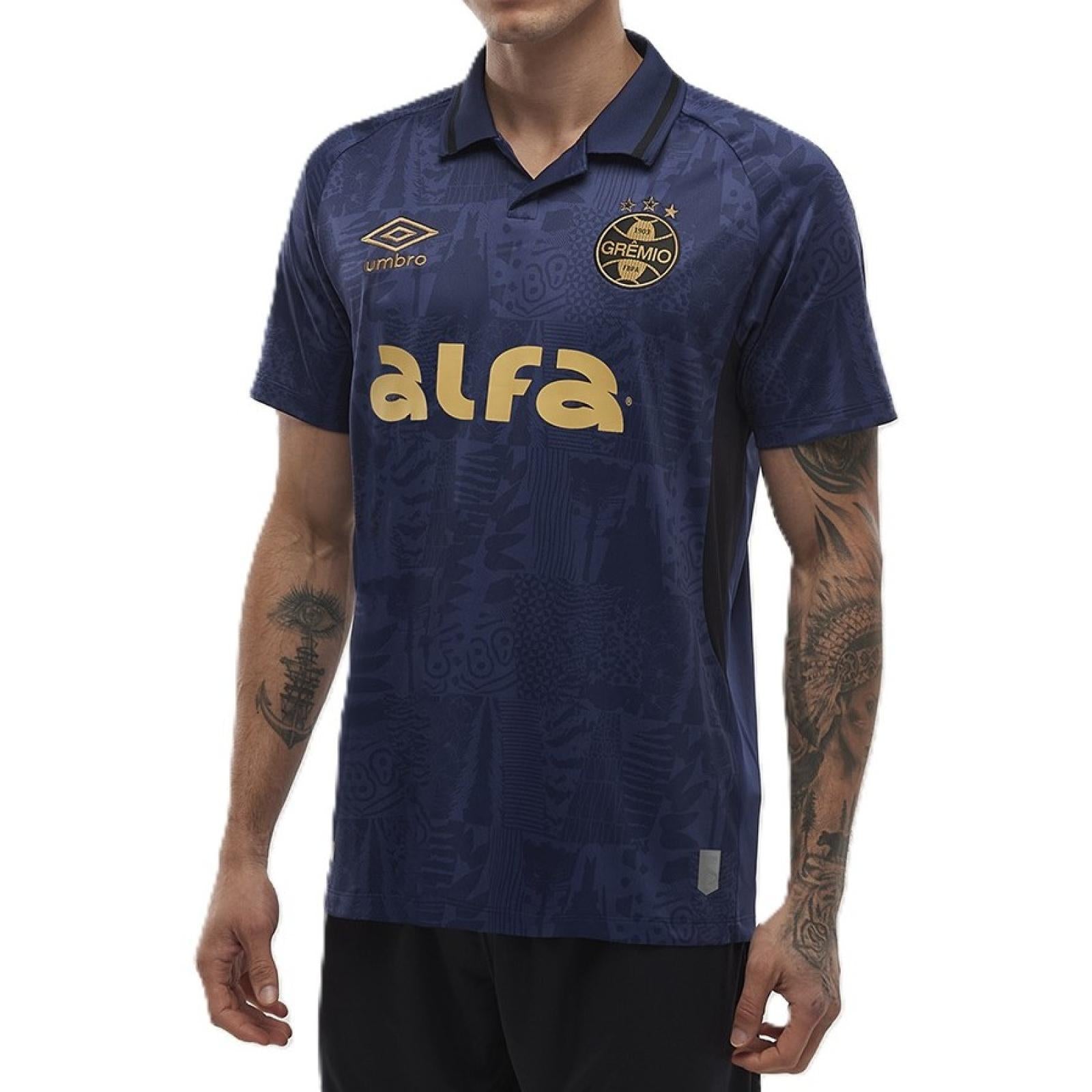 Camisa Umbro Grêmio Of.3 2025 Torcedor U31g03836