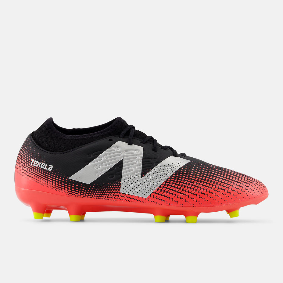 Chuteira New Balance Tekela Magique Fg V4+ St3fr45 — Preto Vermelho
